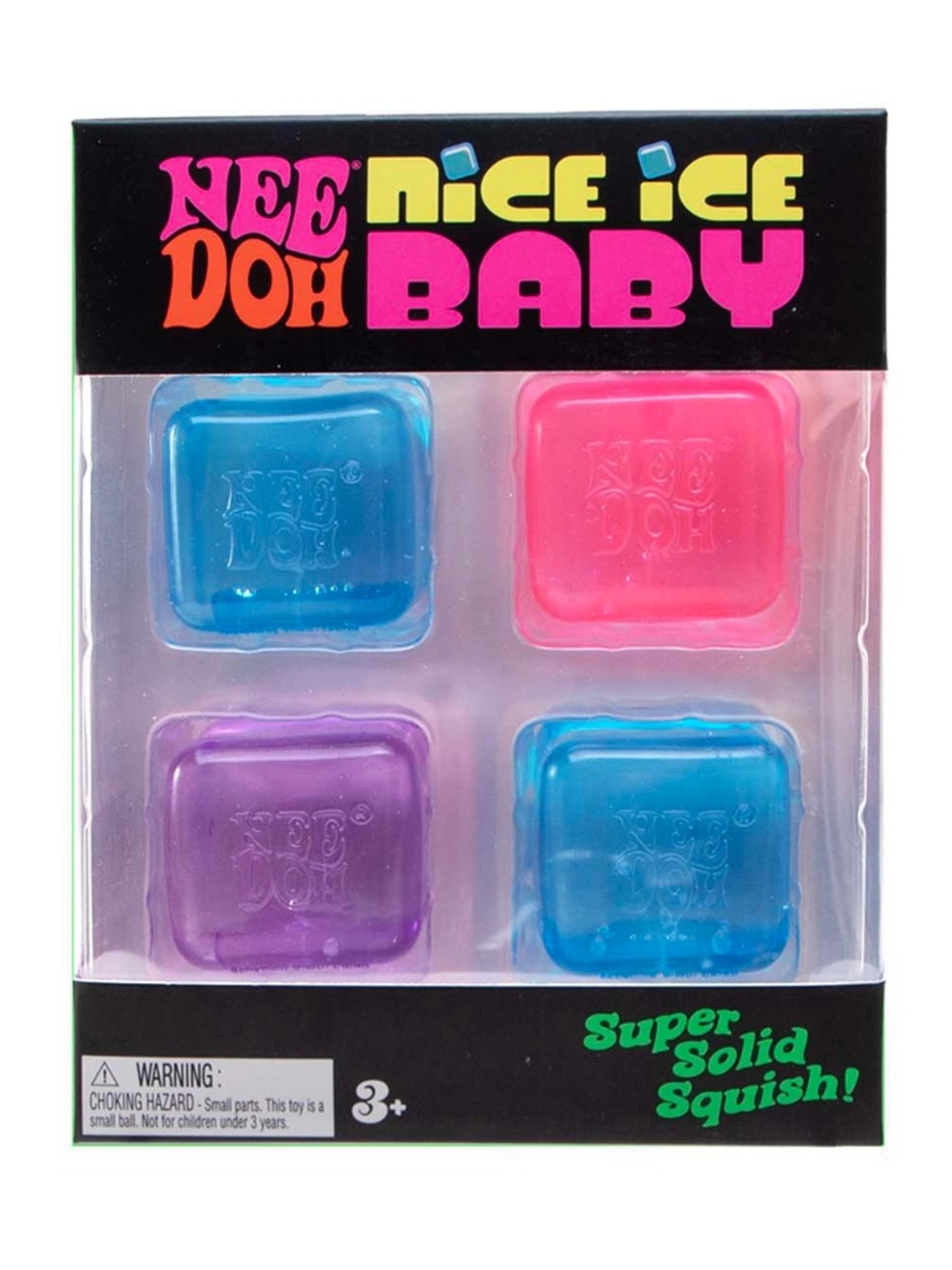 Schylling NeeDoh Nice Ice Baby 4 Pack Mini Sensory Squishy Fidget Toy Set